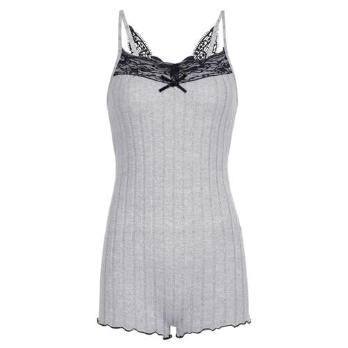 Womens Pyjamas, Musselin Schlafanzug Damen, Schlafanzüge Zweiteiliges Kurz Nachtwäsche V-Ausschnit Spitzen Spaghetti Träger Nachthemd und Kurze Hose Sleepwear Casual Dessous Set Einfarbige 2024 Womens Pyjamas, Musselin Schlafanzug Damen, Schlafanzüge Zweiteiliges Kurz Nachtwäsche V-Ausschnit Spitzen Spaghetti Träger Nachthemd und Kurze Hose Sleepwear Casual Dessous Set Einfarbige 2024 von Briskorry