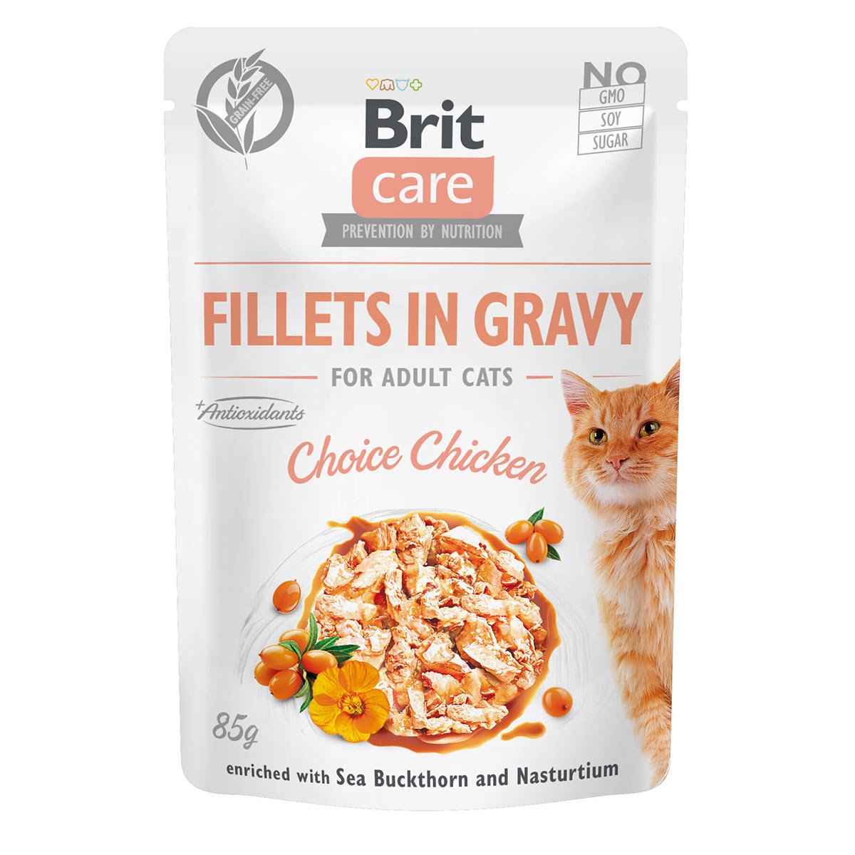Brit Care Cat Fillets in Gravy Choice Chicken 6x85g von Brit Care