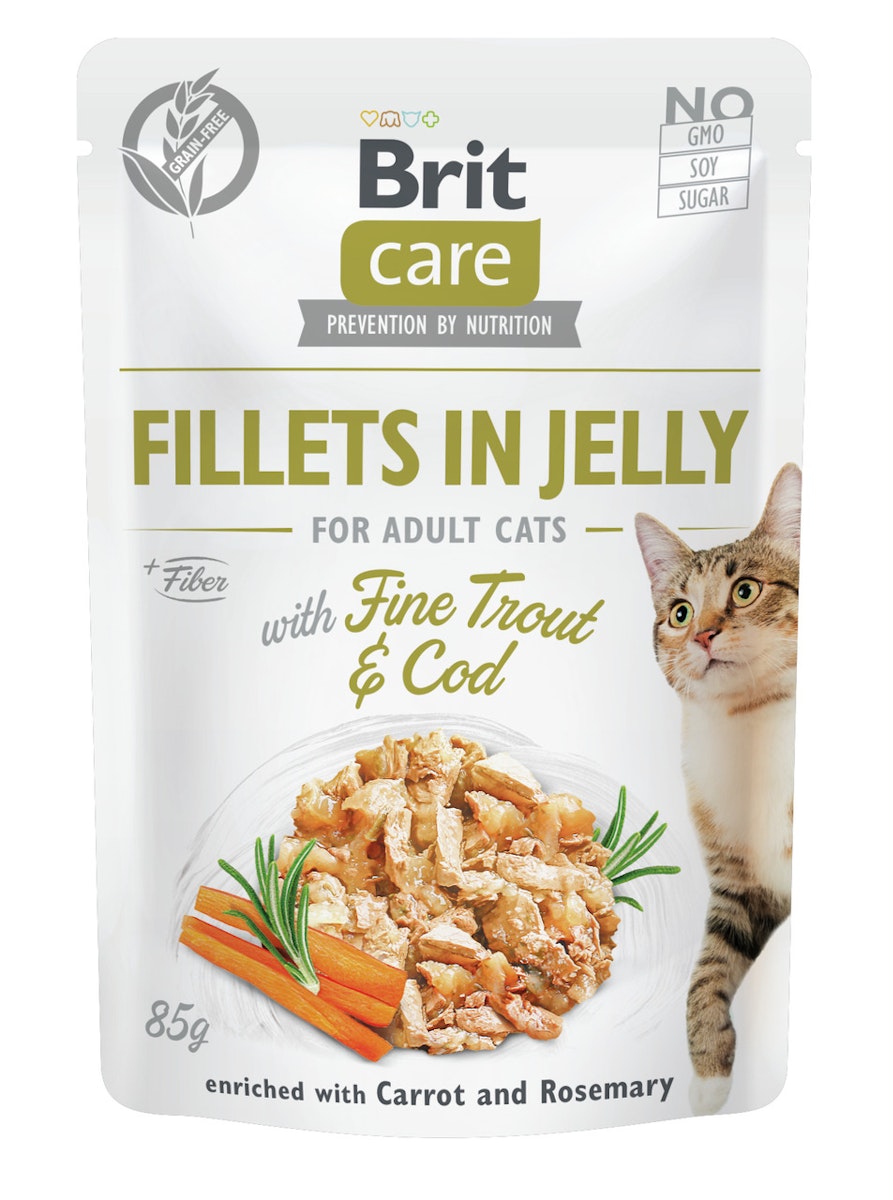 Brit Care Fillets in Jelly 85 Gramm Katzennassfutter von Brit Care