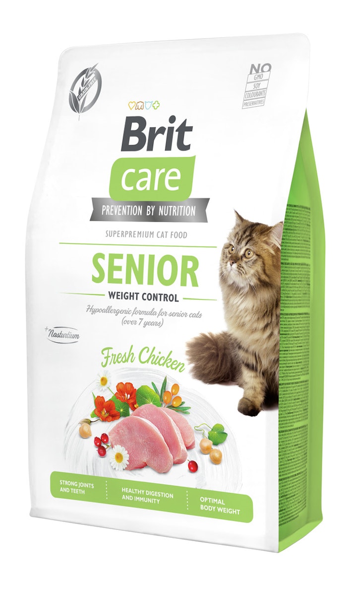 Brit Care Fresh Chicken getreidefrei Weight Control / Senior Katzentrockenfutter von Brit Care