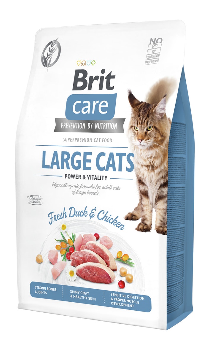 Brit Care Fresh Duck&Chicken getreidefrei Large Cats Katzentrockenfutter von Brit Care