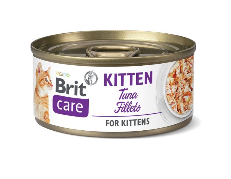 Brit Care Kitten - 70 Gramm Katzennassfutter 24 x 70 Gramm Tuna Fillets