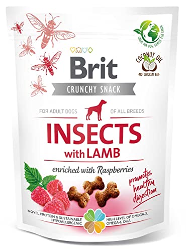 Brit Dog Crunchy Snack INSEKT | Hundesnack 200g Beutel (Lamm) von Brit Care