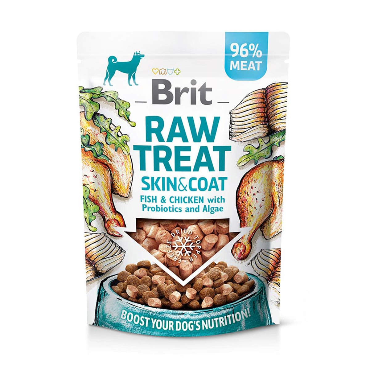 Brit Raw Treat Fish & Chicken Skin & Coat 40g von Brit Care
