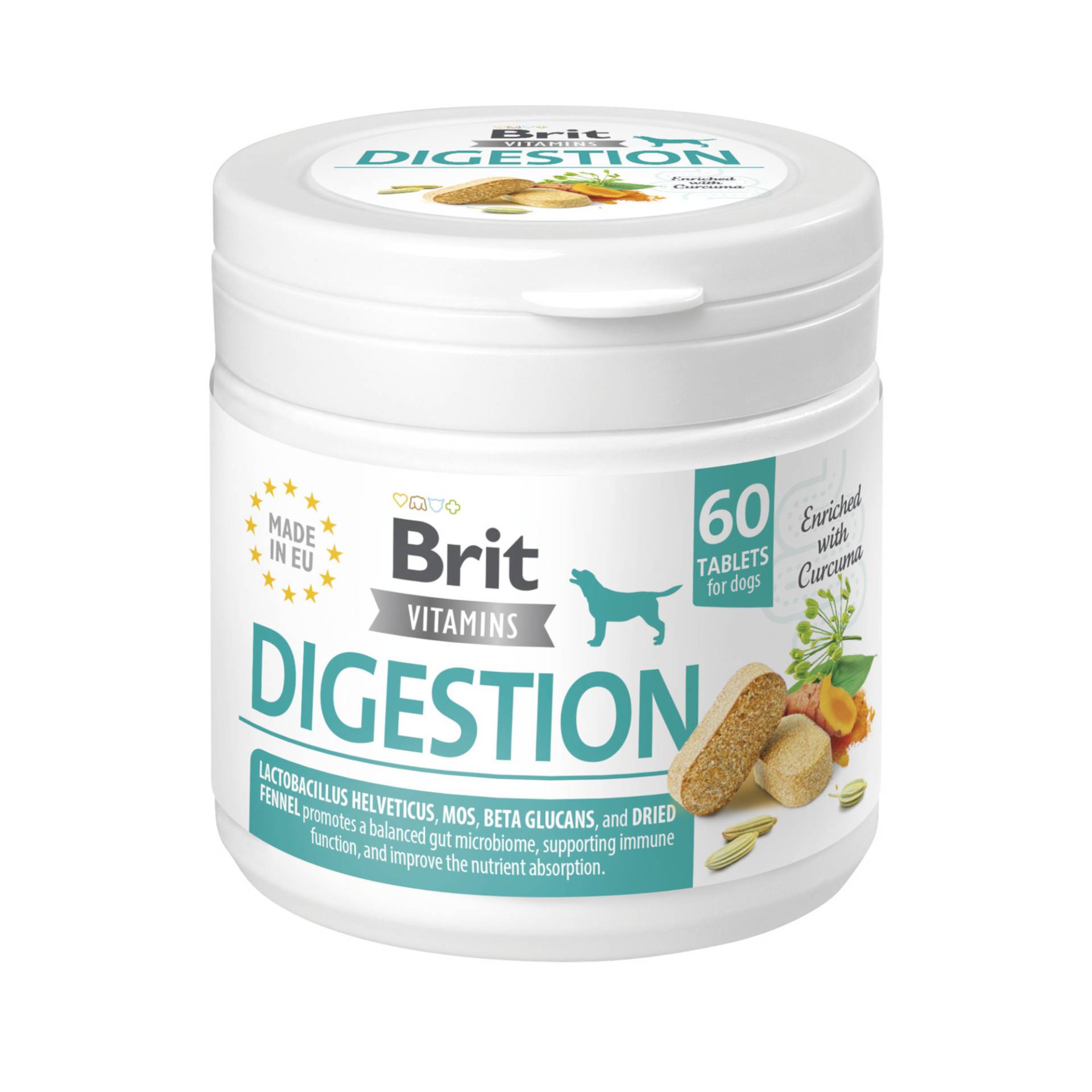 Brit Vitamins Digestion Support - Sparpaket: 3 x 60 Tabletten Brit Vitamins Digestion Support - Sparpaket: 3 x 60 Tabletten von Brit Care