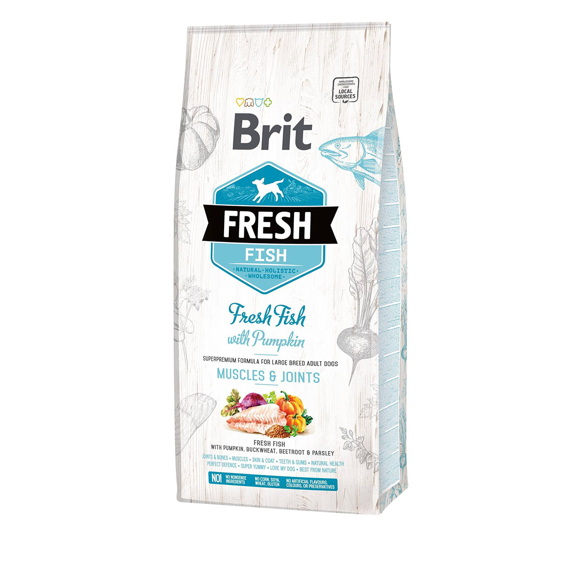 Brit Fresh Dog - Adult Large Breed - Fish - Muscles & Joints 12kg von Brit Fresh