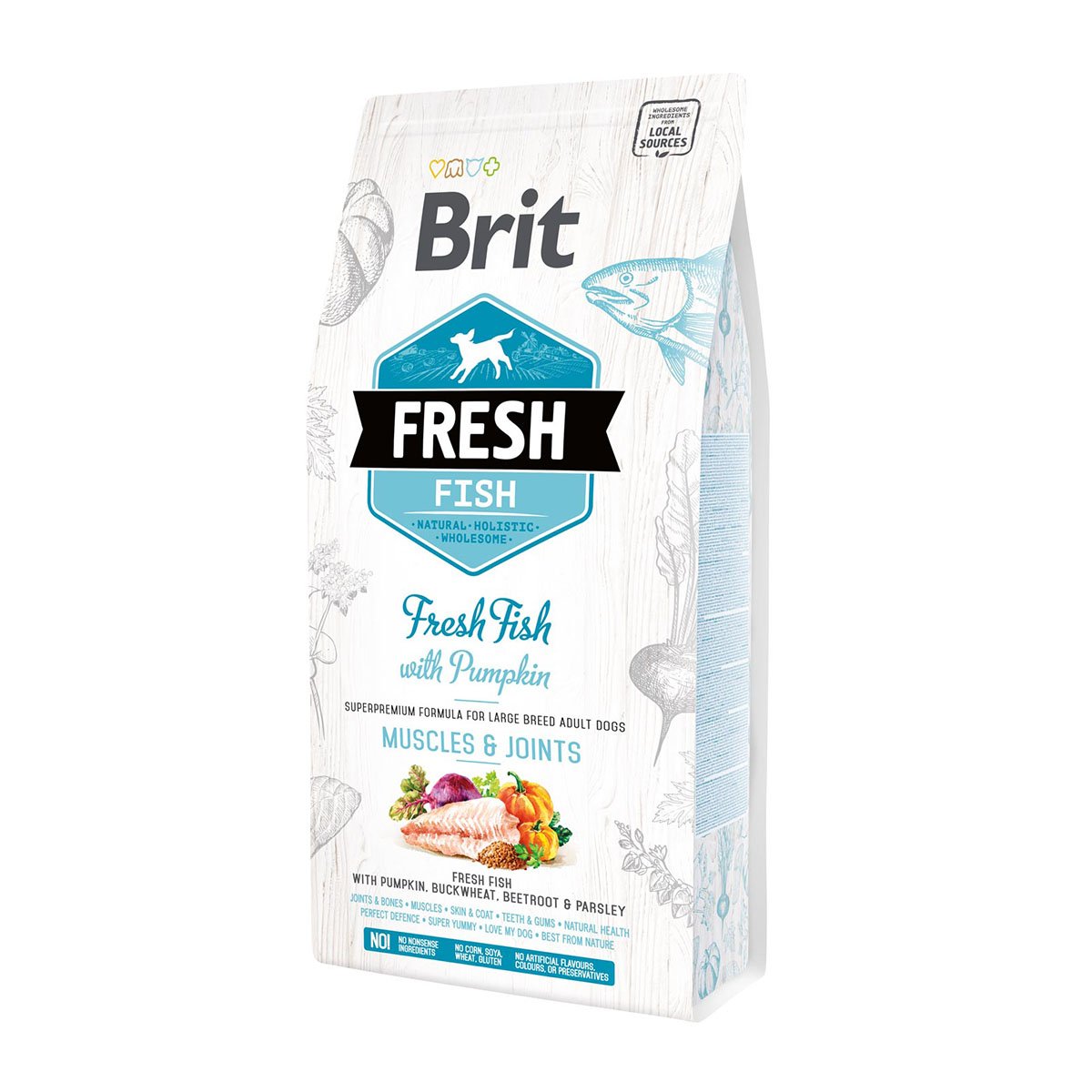 Brit Fresh Dog - Adult Large Breed - Fish - Muscles & Joints 2,5kg von Brit Fresh