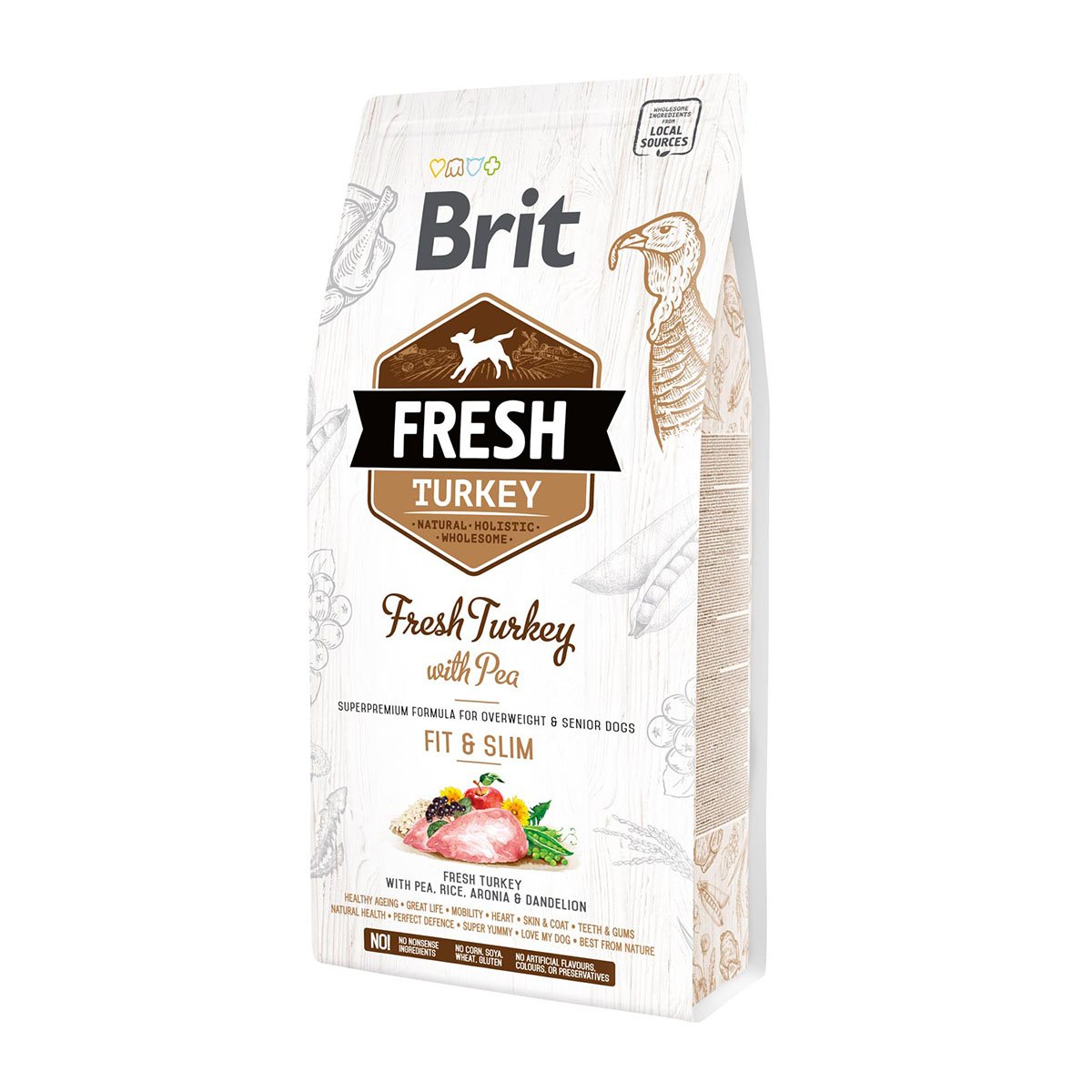 Brit Fresh Dog - Overweight & Senior dogs - Turkey - Fit & Slim 2,5kg von Brit Fresh