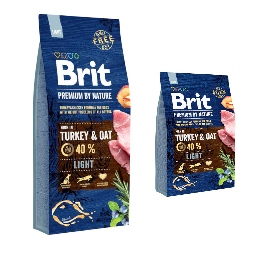 15 kg + 3 kg gratis! 18 kg Brit Premium by Nature - Light 15 kg + 3 kg gratis! 18 kg Brit Premium by Nature - Light von Brit Premium