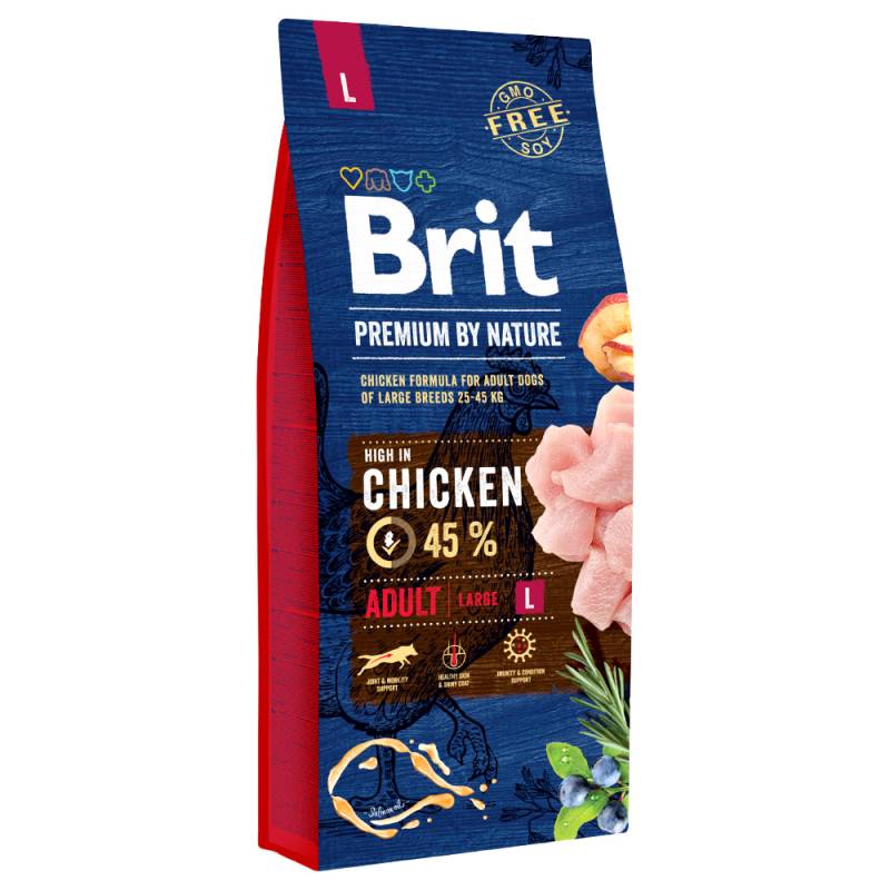 Brit Premium by Nature Adult Large Breed mit Huhn - 15 kg von Brit Premium