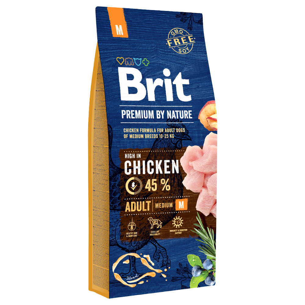 Brit Premium by Nature Adult Medium Breed mit Huhn - 15 kg von Brit Premium