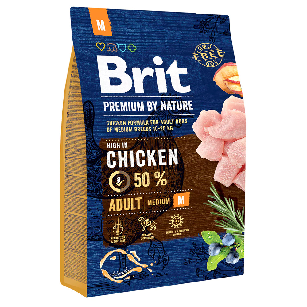 Brit Premium by Nature Adult Medium Breed mit Huhn - 3 kg von Brit Premium