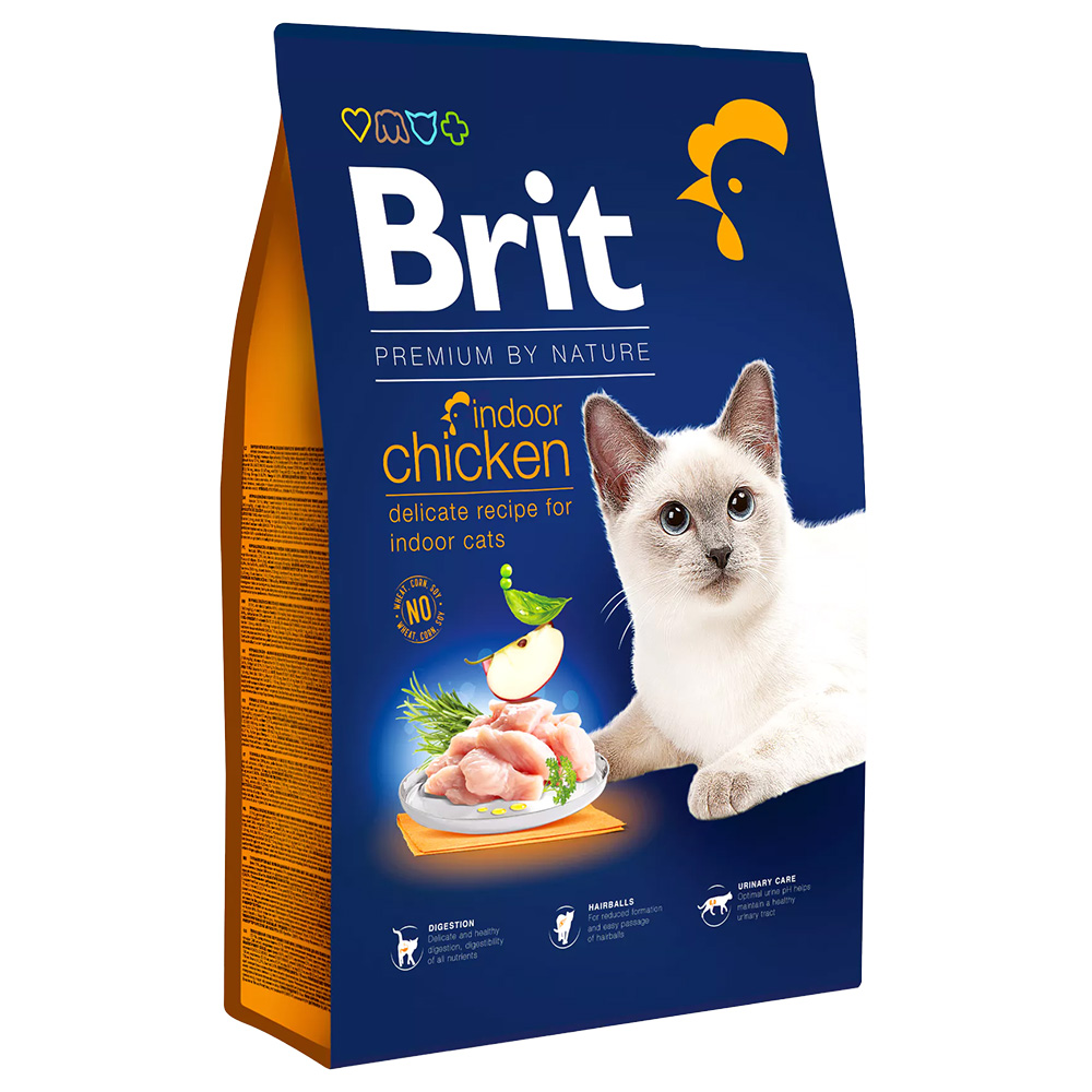 Brit Premium by Nature Cat Indoor Huhn - 8 kg von Brit Premium