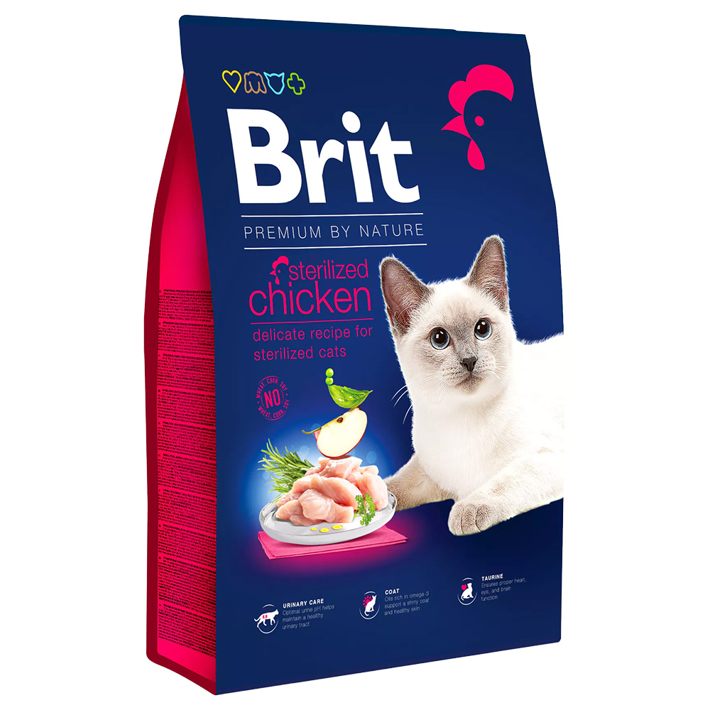 Brit Premium by Nature Cat Sterilized Huhn - 8 kg von Brit Premium