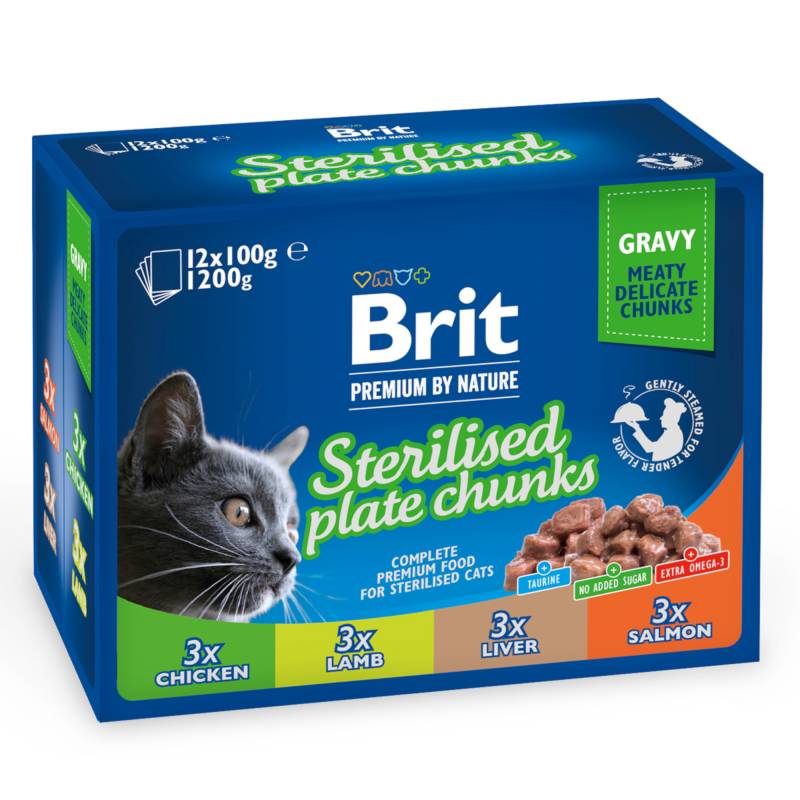 Sparpaket Brit Premium Cat 24 x 100 g - Family Plate Sparpaket Brit Premium Cat 24 x 100 g - Family Plate von Brit Premium
