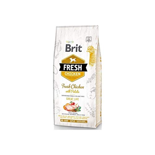 BRIT Fresh Adult Great Life Chicken Kartoffel, 12 kg von Brit