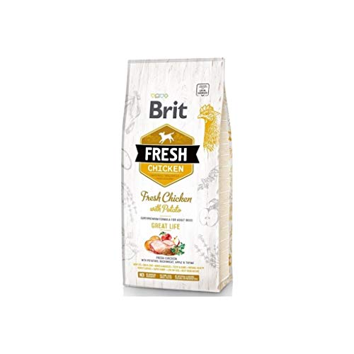 Brit 12kg Fresh Adult Chicken & Potato Great Life Hundefutter von Brit