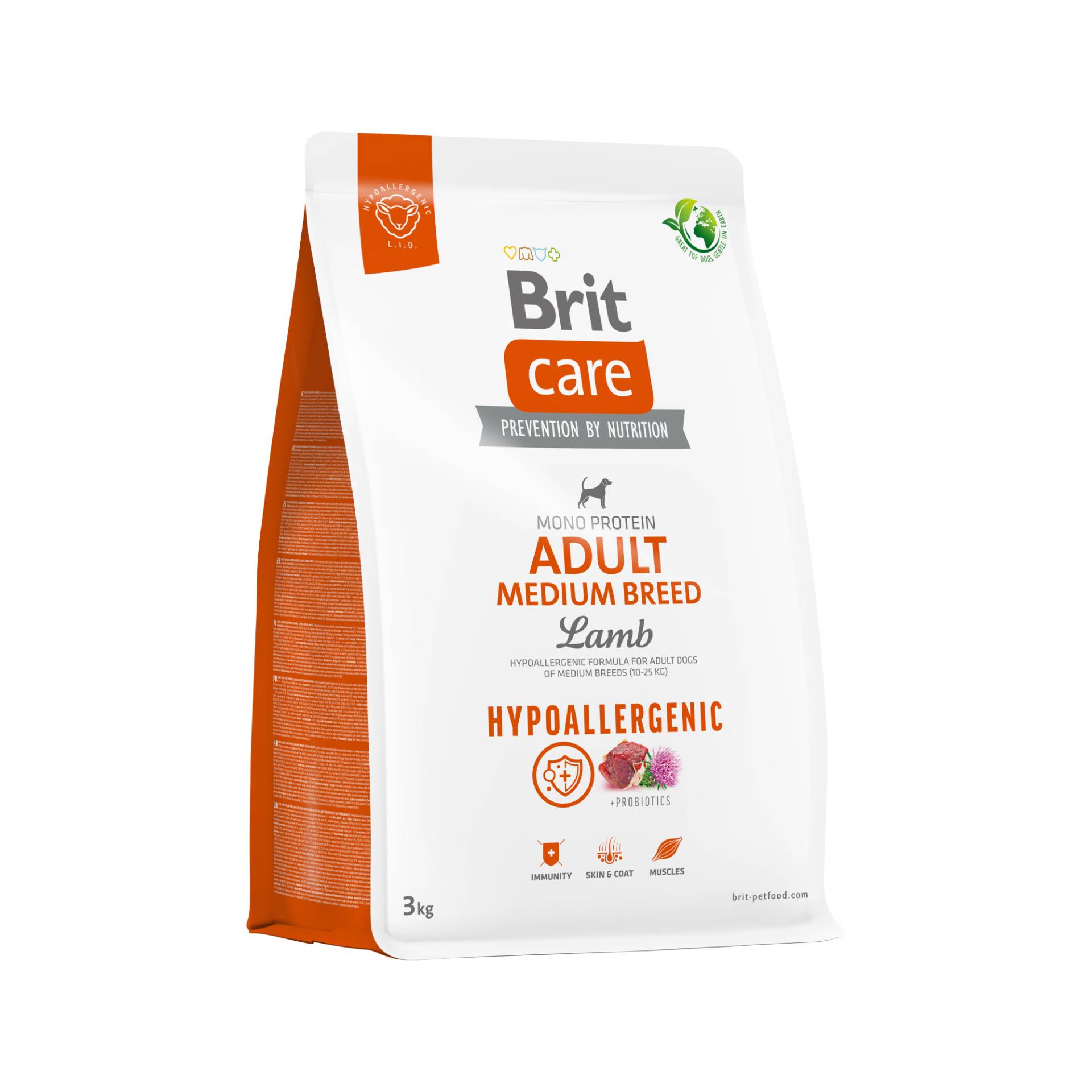 Brit Care - Dog - Hypoallergenic Adult Medium Breed - 3 kg von Brit
