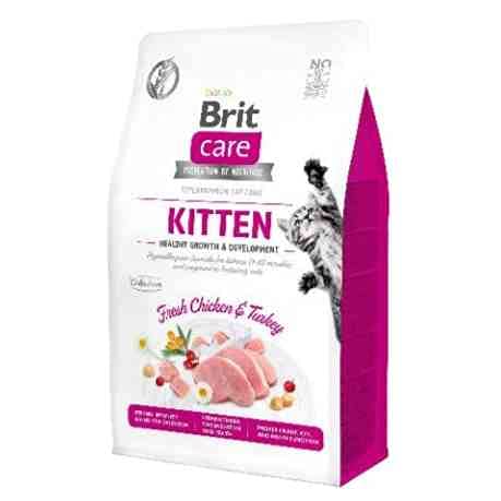 Brit Care Grain Free Kitten Healthy Growth mit Huhn und Pute 0,4 kg von Brit