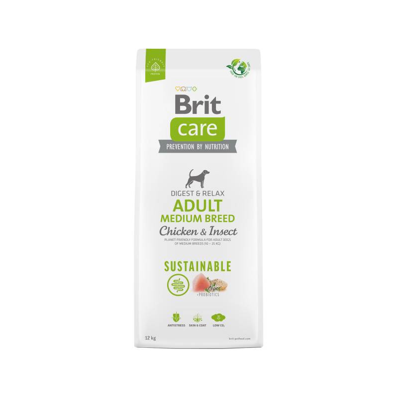 Brit Care - Sustainable Adult - Mittelgroße Hunde - 12 kg Brit Care - Sustainable Adult - Mittelgroße Hunde - 12 kg von Brit