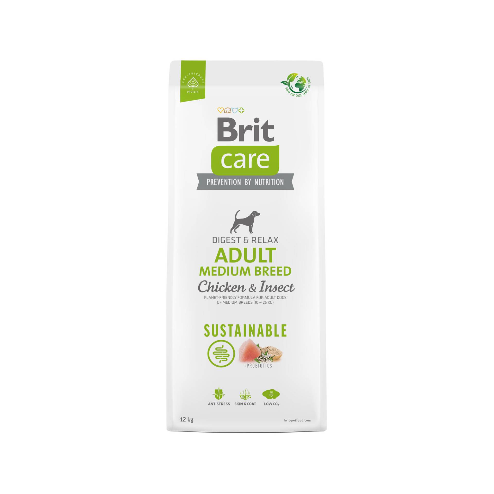 Brit Care - Sustainable Adult - Mittelgroße Hunde - 12 kg von Brit