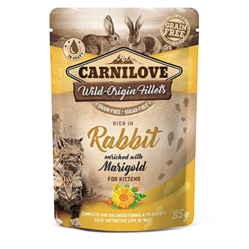 VAFO Praha CARNILOVE Reich an Kaninchen und Ringelblume Nassfutter für Katzen von CARNILOVE