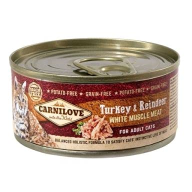Brit Carnilove Truthahn & Rentier Indyk Rentier Erwachsene Katzen 100 g von CARNILOVE