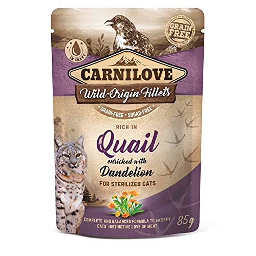 VAFO Praha Carnilove Wachtel Nassfutter für sterilisierte Katzen, 85 g von CARNILOVE