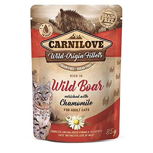 VAFO Praha CARNILLOVE Wildschwein und Kamille Katzenfutter 85g von VAFO PRAHA s.r.o.
