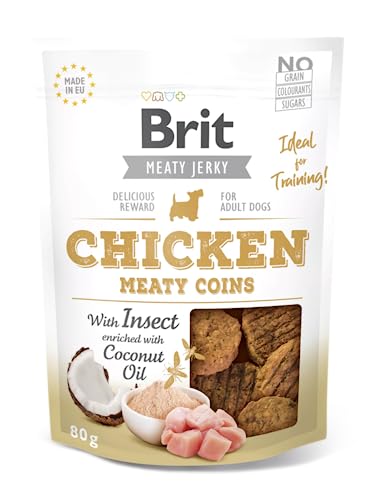 VAFO PRAHA s.r.o. Bret Dog Snacks 80G Snack Justky Hühnermünzen / 12 von Brit