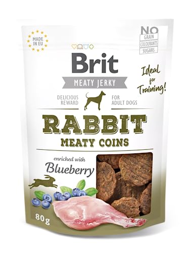VAFO PRAHA s.r.o. Brit Dog Snack 80G Snack Justky Rabbit Münzen von Brit