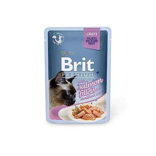 VAFO PRAHA s.r.o. Brit Premium Cat Sasz.85G SOS Lachs für Katzen sterilisierte Filet von Brit