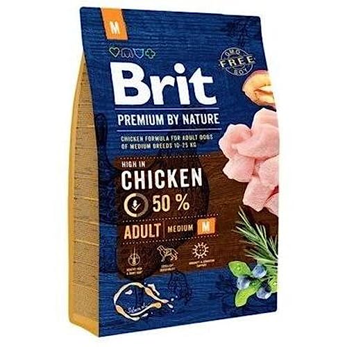 BRIT Premium by Nature Adult M Adulto MANZANA, Pollo, MAÍZ 15 KG von Brit