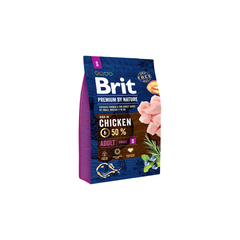 Brit Premium by Nature Adult S Hundefutter - 3 kg von Brit