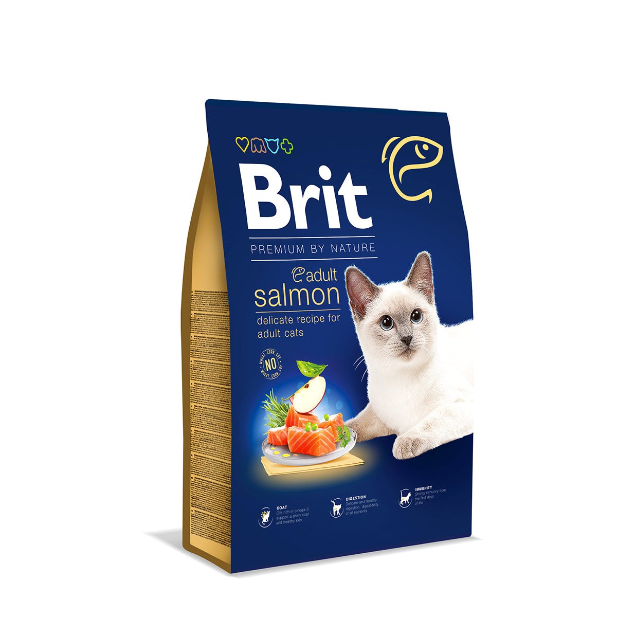 Brit Premium by Nature Cat Adult Salmon 8 kg von Brit