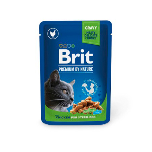 Brit Premium by Nature Cat - Sterilised Chicken - 24 x 100 g von Brit