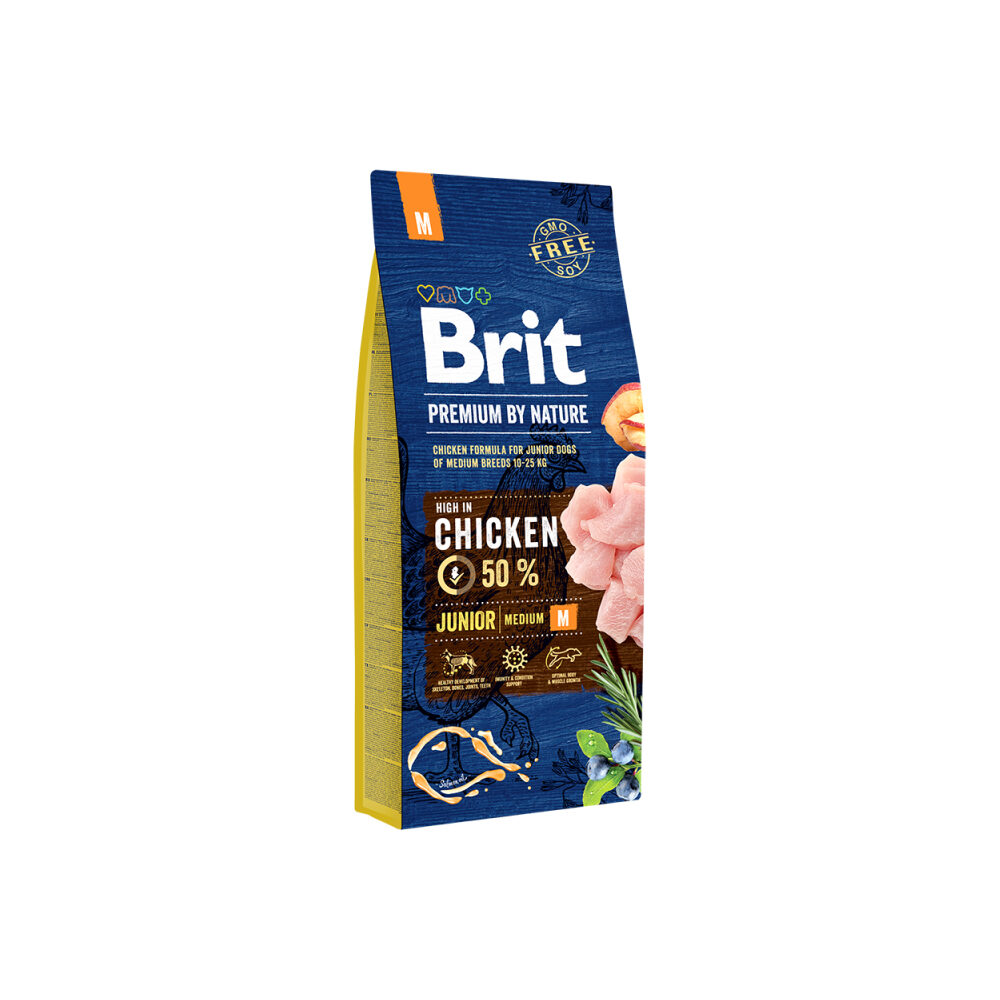 Brit Premium by Nature Junior M Hundefutter - 15 kg von Brit