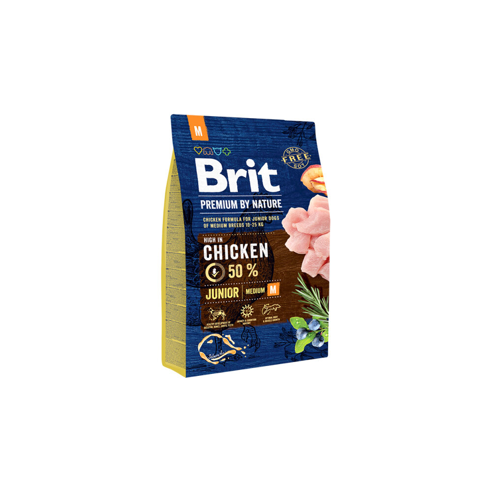Brit Premium by Nature Junior M Hundefutter - 3 kg von Brit