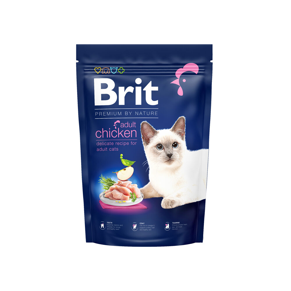 Brit Premium by Nature Katze - Adult - Huhn - 8 kg von Brit