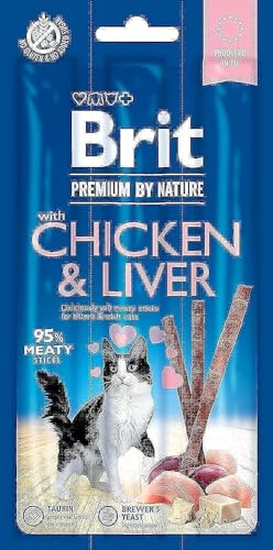 VAFO PRAHA s.r.o. Brit Premium Cat Kabanosy Huhn & Hiver Trockenfutter 3 x 5G / 35 von Brit