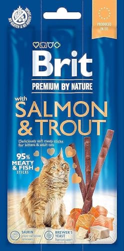 VAFO PRAHA s.r.o. Brit Premium Cat Kabanosy Lachs & Trout 3 x 5G / 35 von Brit