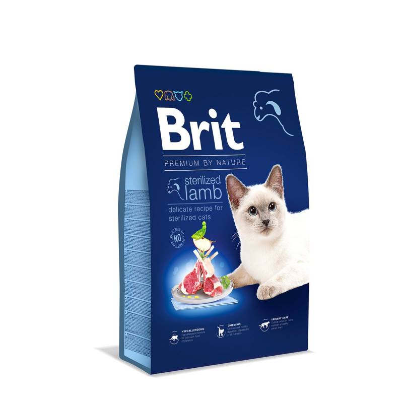 Brit Premium by Nature sterilized Cat Lamb 8 kg von Brit