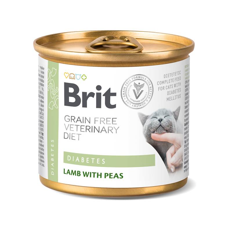 Brit Vet Diet Cat Cans Diabetes 6x200 g von Brit