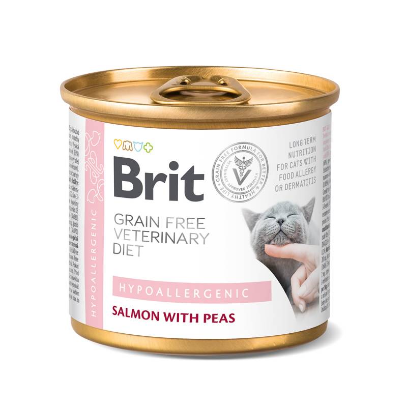 Brit Vet Diet Cat Cans Hypoallergenic 6x200 g von Brit