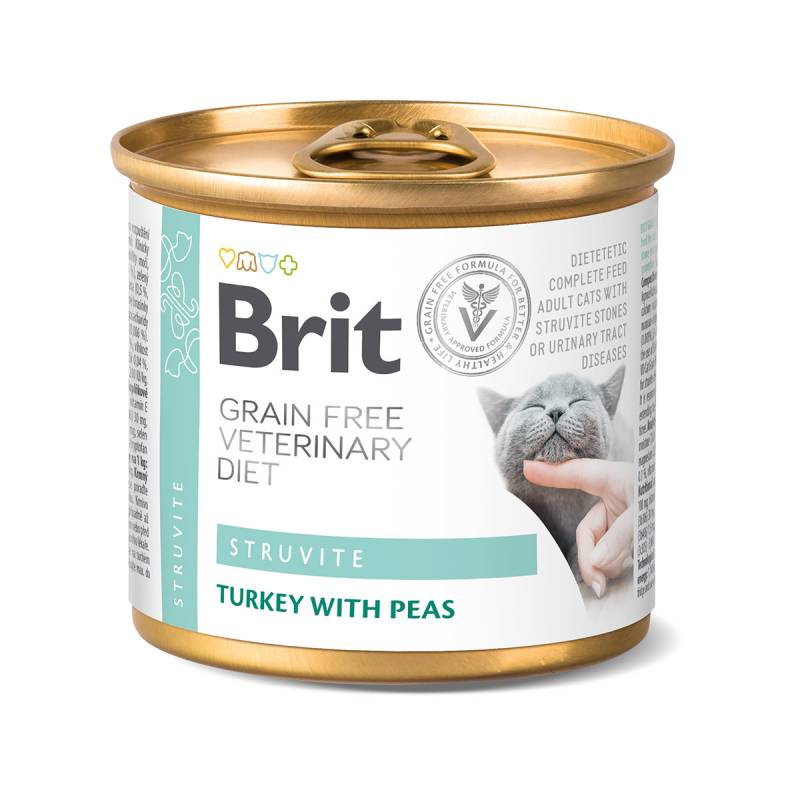 Brit Vet Diet Cat Cans Struvite 6x200 g von Brit
