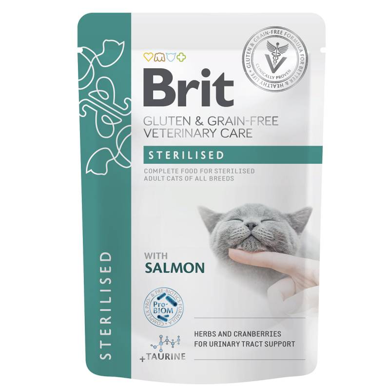 Brit Vet Diet Cat Fillets in Gravy Sterilised 12x85 g von Brit