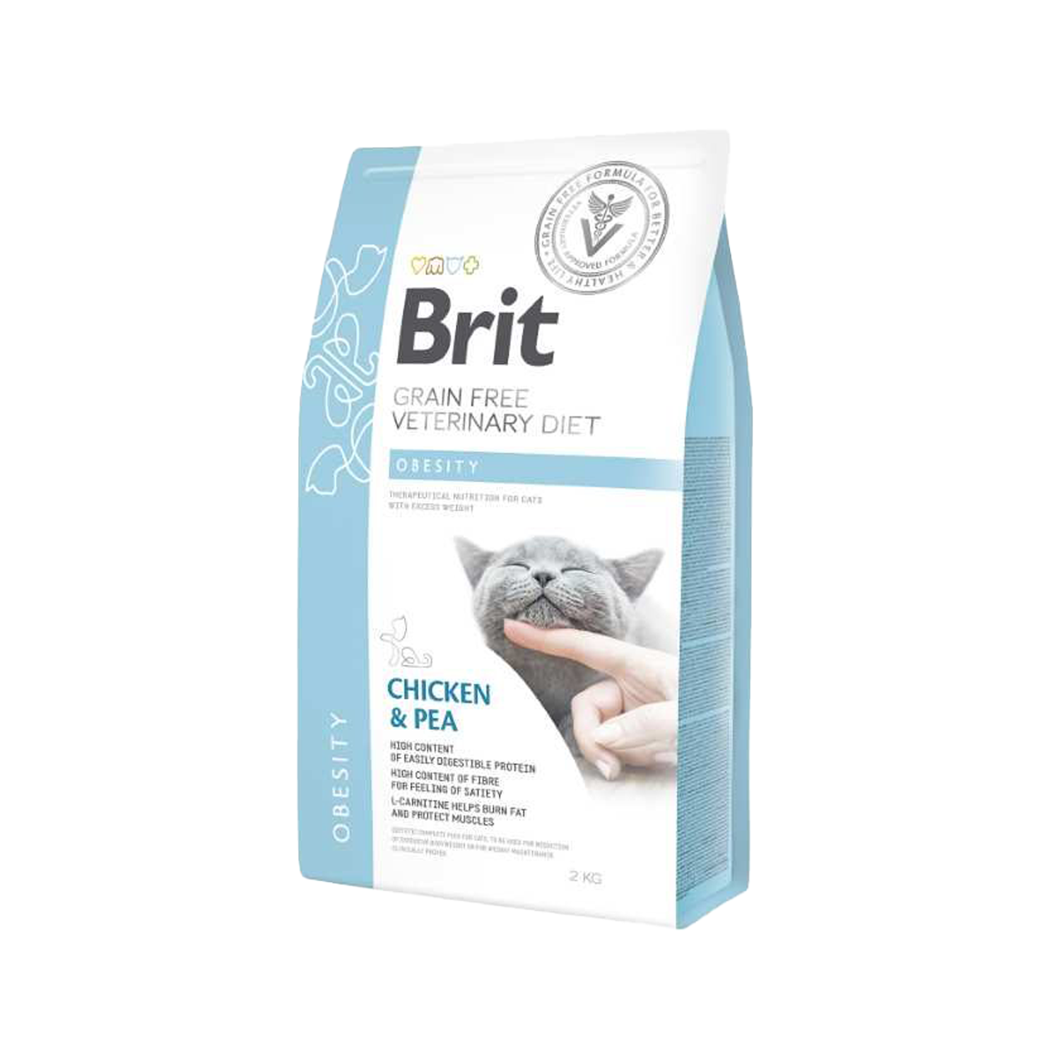 Brit Veterinary Diet Cat - Getreidefrei - Fettleibigkeit - 2 kg Brit Veterinary Diet Cat - Getreidefrei - Fettleibigkeit - 2 kg von Brit