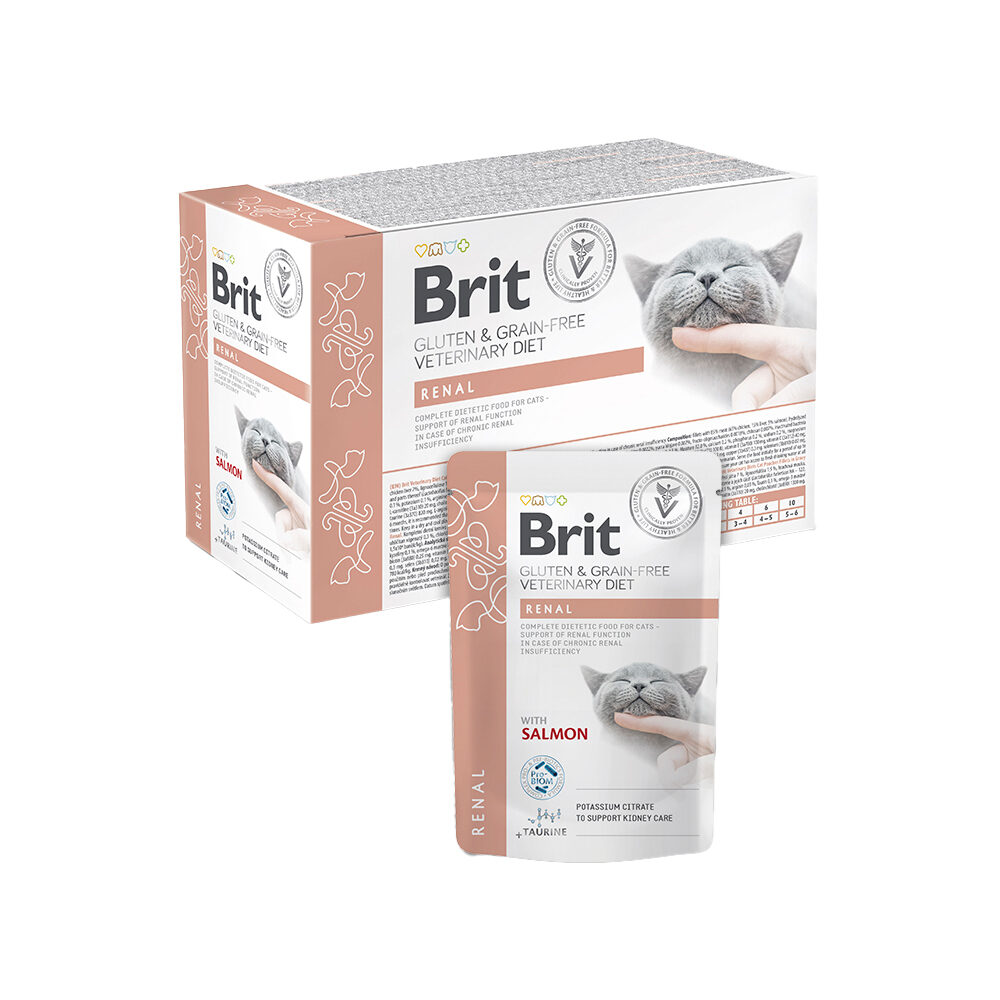 Brit Veterinary Diet Cat - Getreidefrei - Renal - Pouch 12 x 85 g Brit Veterinary Diet Cat - Getreidefrei - Renal - Pouch 12 x 85 g von Brit