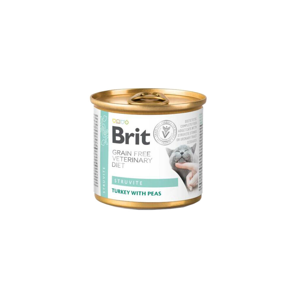 Brit Veterinary Diet Cat - Getreidefrei - Struvite - Dose - 6 x 200 g von Brit