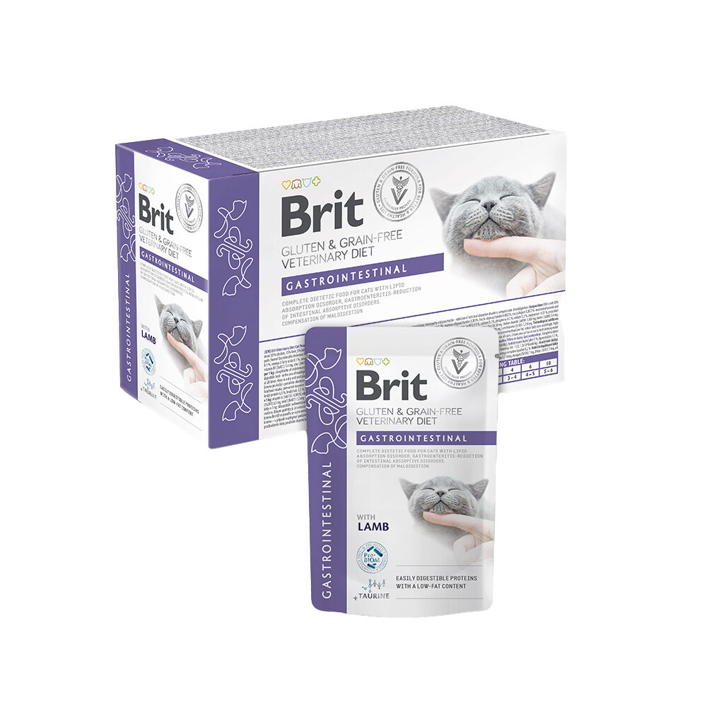 Brit Veterinary Diet Cat - Grain free - Gastrointestinal - Pouch 12 x 85 g von Brit